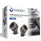 For Miele 2Pack Round Horsehair Dust Brush Vacuum Attachments Accessories 1-3/8'' Inner Diameter Compatible with Miele C1 C2 C3 Vacuum Cleaners -Household Cleaning Attachment Kit