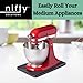 Nifty Medium Appliance Rolling Tray – Black, Home Kitchen Counter Organizer, Integrated Rolling System, Non-Slip Pad Top for Coffee Maker, Stand Mixer, Blender, Toaster