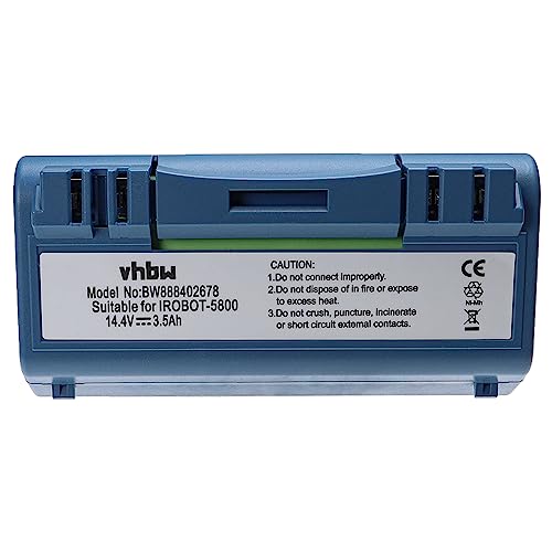 vhbw batteria compatibile con iRobot Scooba 340, 350, 380, 385, 390, 5800, 330, 5806, 34001, 5832 home cleaner, blu (3500mAh, 14,4V, NiMH)