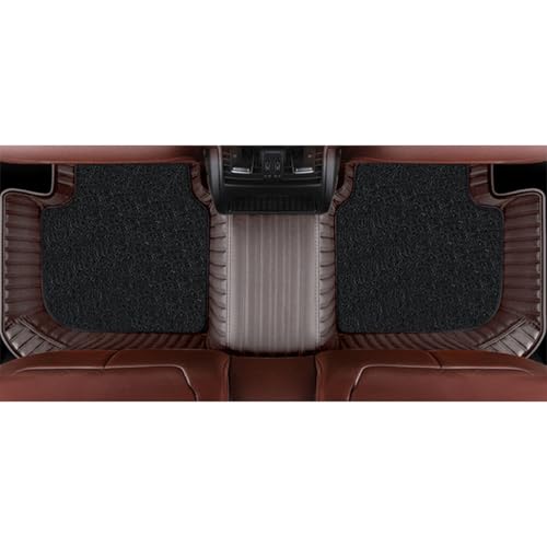 Image of Autofurnish Premium 9D Car Mat Full Set for Mahindra XUV 3XO (Automatic) 2024 || Luxury Leather Dual-Stitch Full Set 9D Car Floor Mat || 100% Waterproof || Color : Coffee Coffee