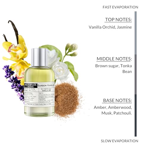 Image of Alternate Scents BURBON VANILE 100ml Long Lasting Perfume For Men&Women |Strong& long Lasting with 30% Oil Concentration|Warm, Spicy,Seductive| Fragrance From France | Made In India|