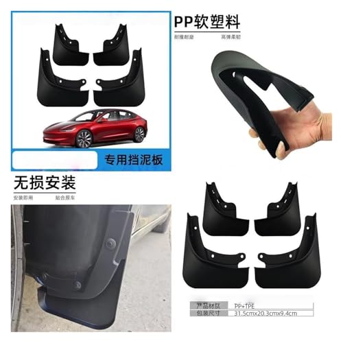 Garde-boue pour Tesla Modèle 3 2024 Highland protection premium - 2
