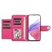 Rfvzubemok Compatible with Xiaomi Pocophone F1 4G Cover,Compatible with Xiaomi Pocophone F1 4G Magnetic Closure Card Slots Flip Kickstand Case MH