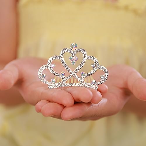 Peine pequeño mini cristal JWICOS plateado miniatura 1