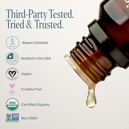 Image of Cliganic USDA Organic Eucalyptus Essential Oil, 100% Pure | Natural Aromatherapy Oil for Diffuser Steam Distilled | Non-GMO Verified