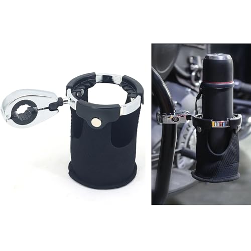 Portavasos universal para motocicleta y bicicleta metal negro