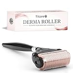 Ultra-Wide Derma Roller for Face - At-Home Microneedling Kit, 0.25 mm Microneedle Roller for Skin Care, Derma Roller for Scalp Hair and Beard, Superior to a Microneedling Pen/Derma Pen