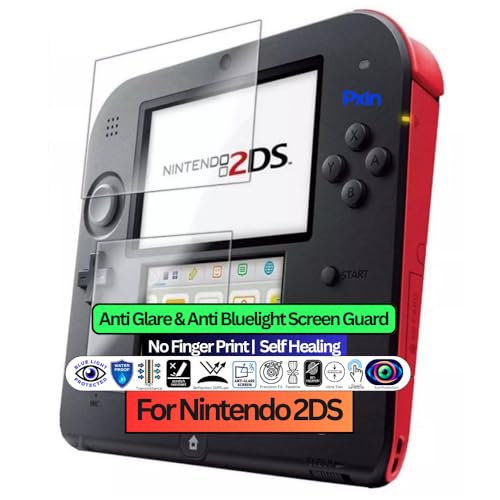 Image of Pxin Gaming Console Anti Bluelight and Anti Glare Screen Guard compatible with Nintendo 2DS | BLUV Lightblock Tech | Scratch Proof | Prevents bluelight | Eye Protection | No Dry Eyes