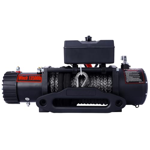 Geelife Winch con capacidad 13500 lb, 12V DC miniatura 3