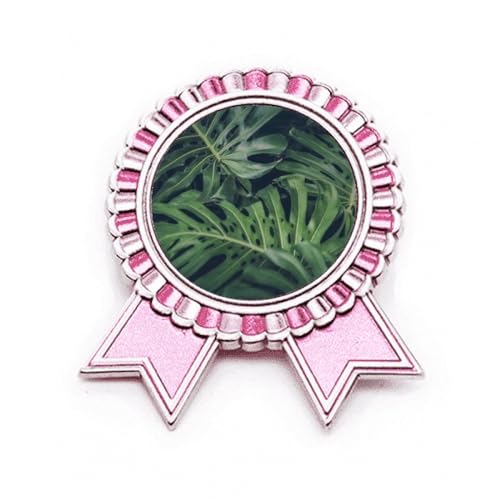 Broche image verte nature de la nuit Rose M métal pour sublimer vos tenues de soirée chic