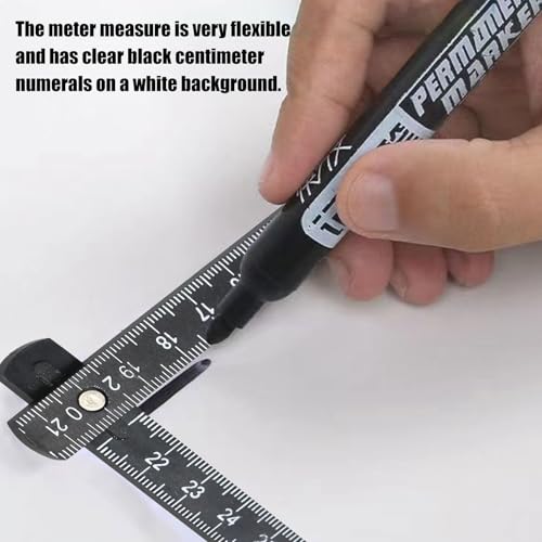 Zollstock Aus Kunststoff, Zollstock, 5 Stück Zollstöcke Zollstock, 1 Meter Zollstock Aus Kunststoff, Gliedermaßstab, Für Alle Heimwerker, Haus, Hobby & Werkstatt (Schwarz)