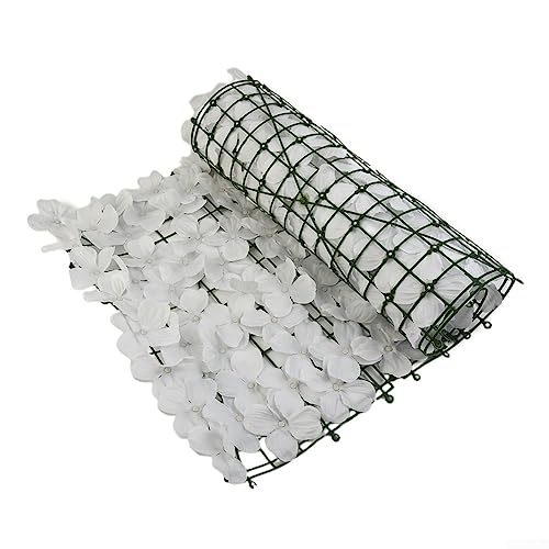 Clôture de jardin artificielle, sans entretien, étanche, pour feuilles de cerisier, clôture d'intimité, accessoires de maison (blanc)