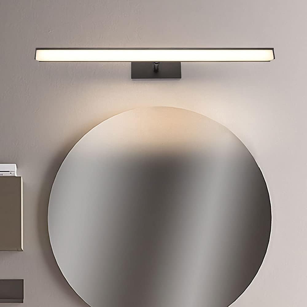 Lampada da Parete Regolabile per Specchio da Bagno Nero - Moderna Lampada a Sospensione per Bagno, Ideale per l'arredamento della casa e per un'illuminazione Elegante