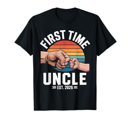 First time Uncle Est 2026 Baby Announcement Great Uncle T-Shirt