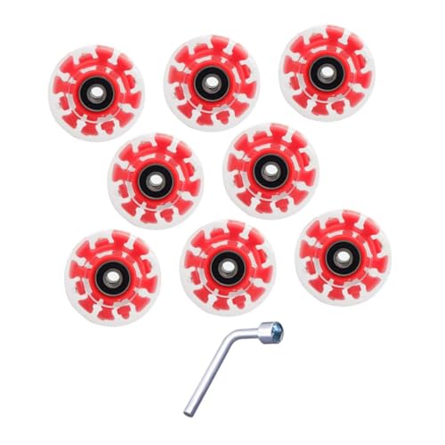 BESPORTBLE Skating Wheel Set 2 Pack Led Light up Wheels Perfect for Outdoor Activities