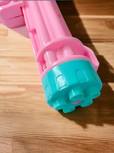 Image of High Pressure Multiple Nozzle Water Gun, Kids Pistol, Holi Pichkari, Blue /Pink, 15x6x25 cm, 250g, Recycled Plastic, Ages 3-12, Unisex