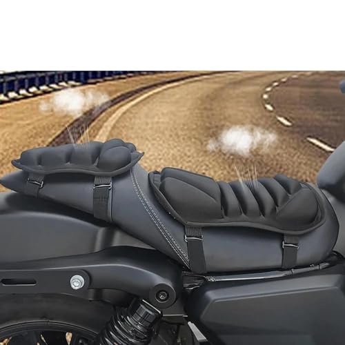 Couvre selle moto et passager : lot de 2 coussins de siège étanches pour vélo et moto