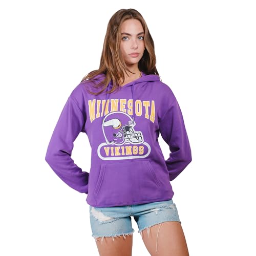 Ultra Game Women's NFL Official Super Soft Hoodie Pullover Sweatshirt