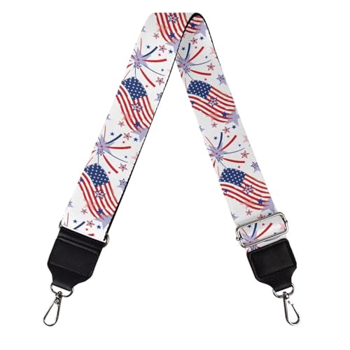 Image of Adjustable Purse Strap for Women, Crossbody Wide Handbag Strap Replacement, Sturdy Bag Strap with Silver Hardware