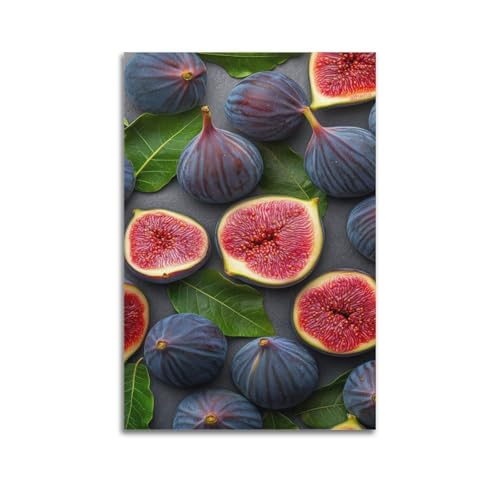 Poster mural figues violet ZHOUKEG 60x90cm decoration suspension moderne
