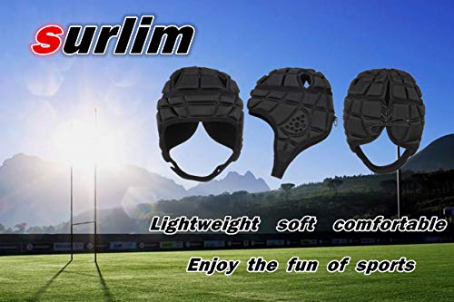 image for surlim Rugby Soft Helmet Soccer Headgear Scrum Cap 7v7 Flag Football H