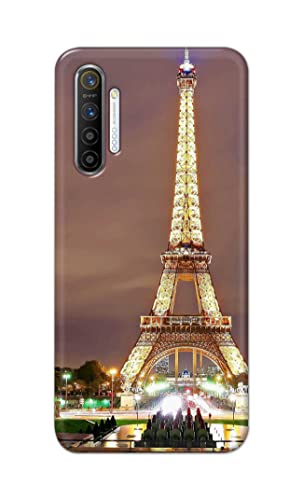 Image of PRINTFIDAA Lovers Famous Place Eiffel Tower in Paris Printed Designer Hard Case for Realme XT /Realme X2 Back Cover -(e) RPM1009