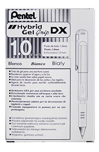 Pentel Bolígrafo Gel Blanco Punta 1.0 mm Pack 12 miniatura 6