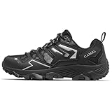 CAMEL CROWN Women's Sports Shoes All-Match Breathable Casual Shoes wear-Resistant Outdoor Hiking Sneaker Black