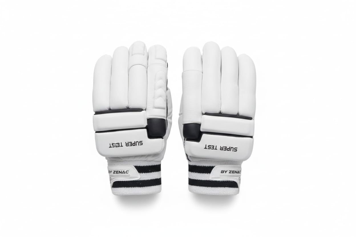 GKT　White L Buy ZS BY ZENAC Sports Whitedot Dot 2.1 Cricket Batting Gloves