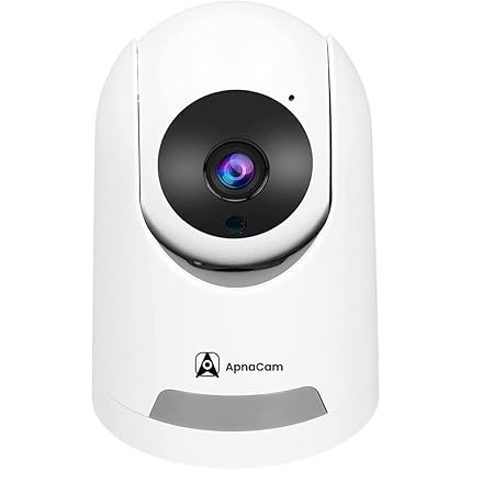 ApnaCam 360 degree Surveillance Camera | 1080P Full HD Picture Quality | AI Motion Detection | Infrared Night Vision | Two-Way Intercom | Live Monitoring | SD Card Recording