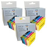 Compatible Pack de 12 Cartouches d\'encre Compatible pour Epson T18XL - C13T18164011 Pâquerette