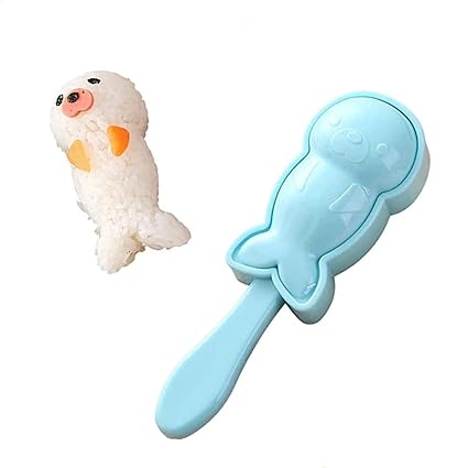 RUITASA Rice Ball Mold, Cute Seal Shaped Rice Ball Mold, DIY Sushi Molds, Rice Ball Molds for Kids Rice Mould Kitchen Tools