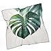 Ouyniei Watercolor Monstera Leaf Head Scarves for Women, Square Bandanas Neck Scarf Shawl for Aldult, Hair Scarves Lightweight Hair Wrapping for Sleeping 27in, Fashion Accessories