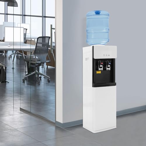 Image of Top Loading Water Cooler Dispenser for 2 Temperature Settings,Hot & Cold Standing Water Dispenser with Multiple Safety Features,Water Cooler for Home,Office,Apartment