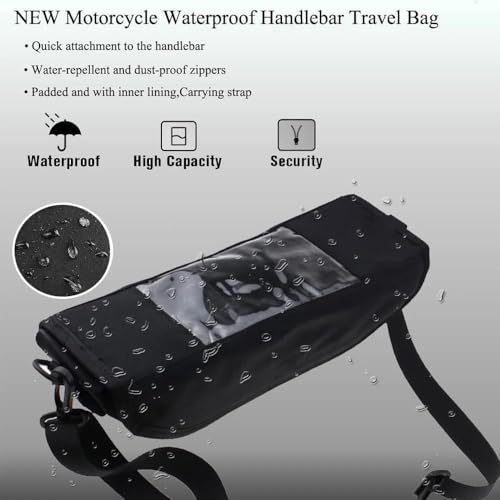 Bolsa impermeable para manillar de motocicleta Honda Himalayan 450, bolsa de almacenamiento de viaje miniatura 5