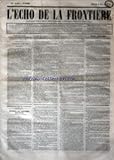  ECHO DE LA FRONTIERE (L\') [No 6540] du 04/05/1865 - REVUE POLITIQUE - PETITS ET GRANDS / RECIT BRETON DE MARIN DE LIVONNIERE