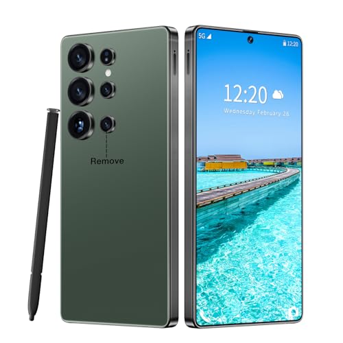 Ofinsut S25 Ultra 5G Unlocked Smartphone,12GB+512GB Fully Cell Phone for Android 14, 6.99" Unlocked Cell Phone, 7000mAh, 68MP+108MP Dual Camera/Dual SIM/Fingerprint Lock/Face (Green)