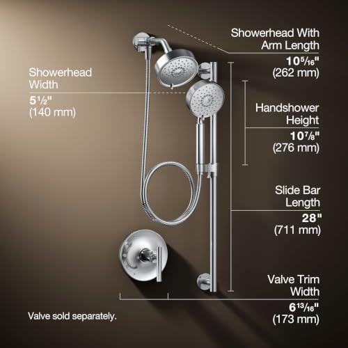 Paquete de ducha Kohler Purist Essentials Performance, 2,5 GPM miniatura 4