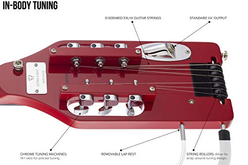 Traveler Guitar Ultra-Light Solid-Body Elektrische Gitaar (ULE TRDG),Torino Rood - Image 6