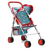 fash n kolor® - Toy Doll Stroller for Kids – Foldable Baby Doll Stroller with Safety Belt & Storage Basket, Lightweight Pretend Play with – Best Gift for Girls & Boys Ages 2 3 4 5+ (Unicorn Design)
