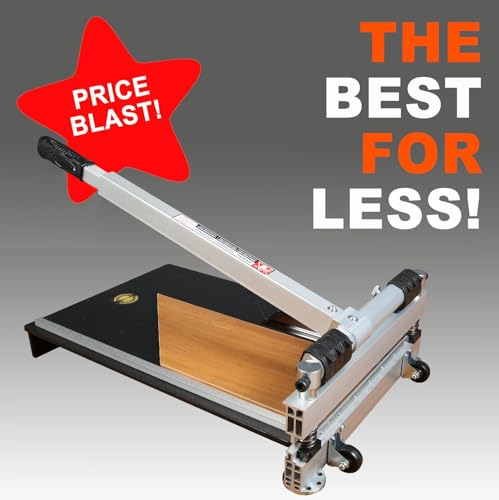 Image of CUTTEREX Heavy Duty 13 inch Professional Vinyl Floor Cutter, Multi-layer Flooring, Parquet, Fiber Cement Wall Panels, Rubber Concave Base, LVT, VCT, SPC, PVC, LVP, WPC, Vinyl Plank