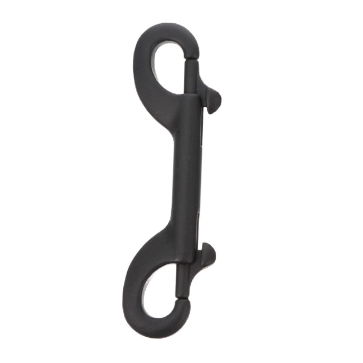 HOMOCONO Stainless Steel Double Hook Diving Hook Dual Dog Leash Hook Double-Sided Snap Hook for Dog Rope Leash