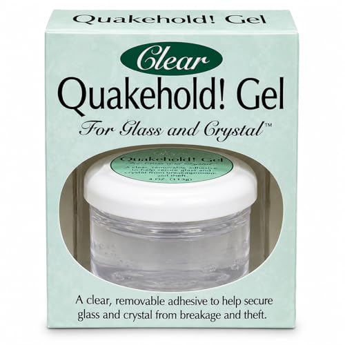 Quakehold! 22111 Gel for Glass and Crystal, Clear, 4oz