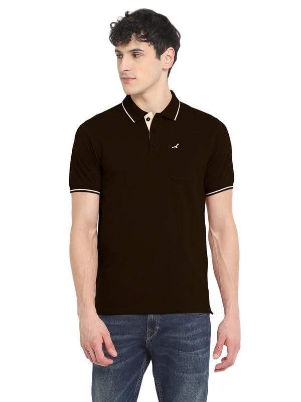 Image of AMERICAN CREW Polo Collar T-Shirt for Men with Pocket