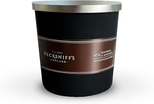 Miniatura 26 de Pecksniffs - Vela perfumada clásica blanca con 1 mecha, pomelo y cítrico, velas de lujo elegantes de vidrio - 6.49 onzas