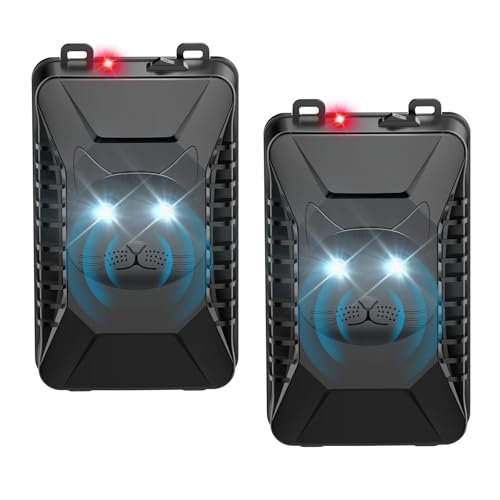 BORHOOD Ultrasonic Rodent Repellent, 2 Pack Plug-in Mouse Rat Pest Bat Squirrels Skunks Repellent for Car with Battery Powered Under Hood, Keep Mice Out of Cars Engines, Indoor, Garage, Storage Room