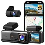 4K Dash Cam Front and Rear, 170° Ultra Wide Dashcam with ADAS, Night Vision, 24/7 Parking Mode, Sony IMX415 Sensor, WDR, Free 64GB SD Card, 5G/2.4G WiFi, Built-in GPS, Loop Recording