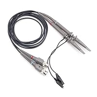 DollaTek 2Pcs P6100 Oscilloscope 100MHz Probes Clip Cable mit Clip-Tastköpfen mit BNC-zu-Mini-Grabber-Messleitungen für die meisten Oszilloskope