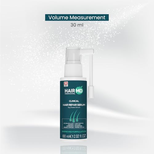 HairMD Transplant Clinical Repair Serum - 60ml Hair Regrowth Serum - Prevents Post-Transplant Hair Loss - Stimulates New Hair Growth - Fast and Effective Results - Gentle Formula