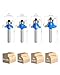 1/4 Inch Shank Roundover Edging Router Bit Set Solid Carbide Woodworking Router Bit Milling Tools Rounding Edge Forming